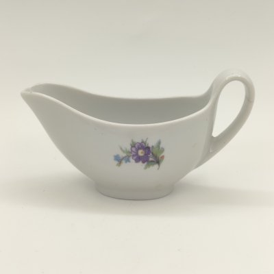 купить Соусник с цветочным декором, фарфор, деколь, Дулевский фарфоровый завод (Дулёво), СССР, 1968-1991 гг.