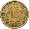 Купить Германия 10 рейхспфеннигов (reichspfennig) 1929 J  знак монетного двора "J" — Гамбург