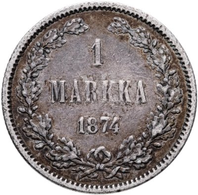купить 1 марка 1874 S Российская Финляндия