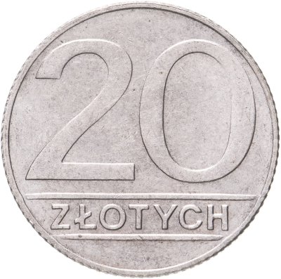 купить Польша 20 злотых (zlotych) 1990