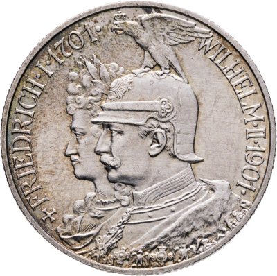 купить Германия (Империя) 2 марки (mark) 1901 "200 лет Пруссии"