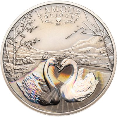 купить Камерун 1000 франков 2011 "Любовь навсегда. Два лебедя"