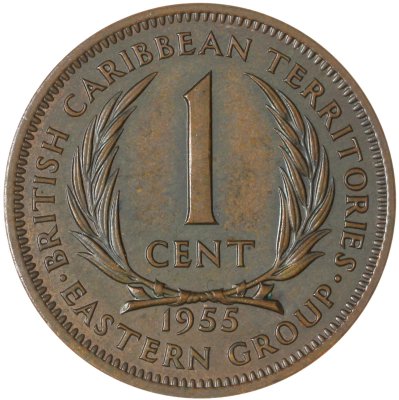 купить Восточные Карибы 1 цент (cent) 1955