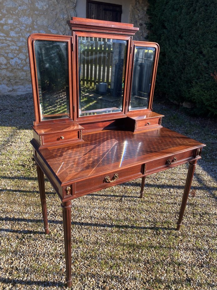 Туалетный столик, дерево, зеркало, Франция, 1870-1890 гг. стоимостью ...