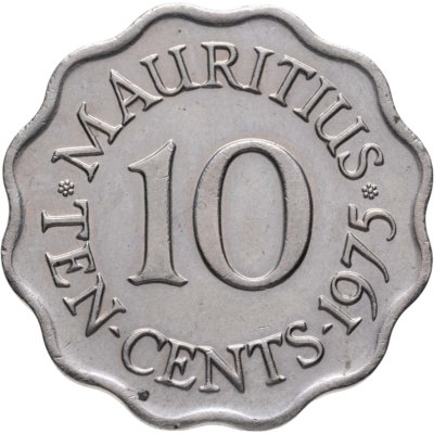 купить Маврикий 10 центов (cents) 1975