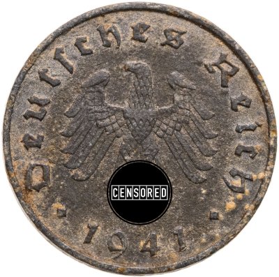 купить Германия, Третий рейх 10 рейхспфеннигов (reichspfennig) 1941, знак монетного двора: "A" - Берлин