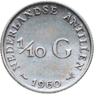 купить Нидерландские Антильские острова 1/10 гульдена (gulden) 1960