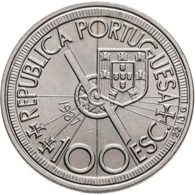 купить Португалия 100 эскудо (escudos) 1987 Золотой век открытий - Диогу Кан