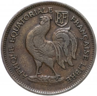 купить Французская Экваториальная Африка 50 сантимов (centimes) 1942-1943