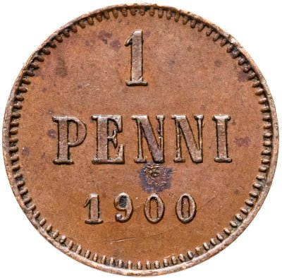 купить 1 пенни (penni) 1900 Российская Финляндия