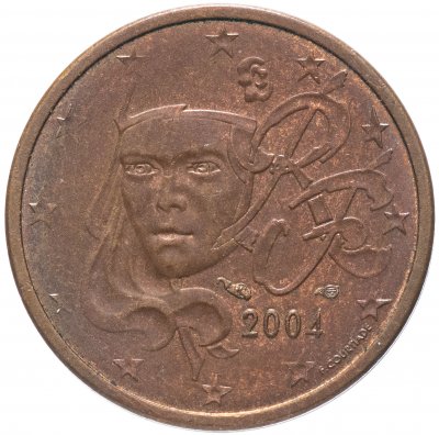 купить Франция 2 цента (cents) 1999-2019