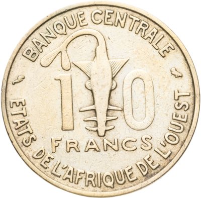 купить Западная Африка (BCEAO) 10 франков (francs) 1967