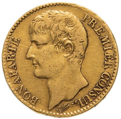 купить Франция 40 франков 1802 с портретом Консулата Наполеона I Бонапарта