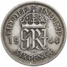 Купить Великобритания 6 пенсов 1944