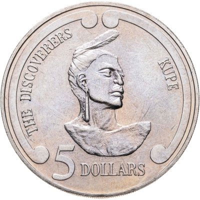 купить Новая Зеландия 5 долларов (dollars) 1992 "Первооткрыватели - Купе"