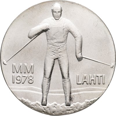 купить Финляндия 25 марок (markkaa) 1978 KN "Чемпионат Мира по лыжным видам спорта в Лахти"