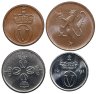Купить Норвегия Набор из 4 монет 1972-1991