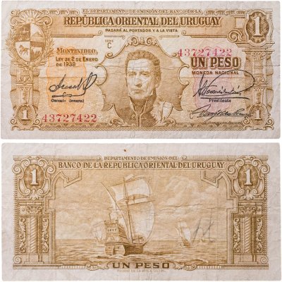 купить Уругвай 1 песо 1939