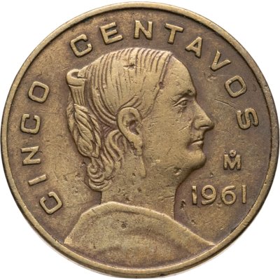 купить Мексика 5 сентаво (centavos) 1961