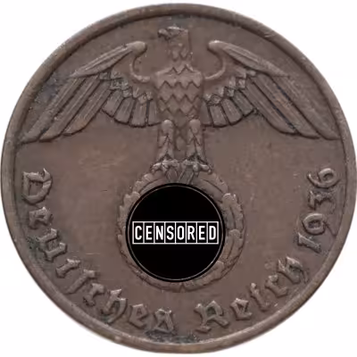купить Германия (Третий рейх) 1 рейхспфенниг (reichspfennig) 1936 A