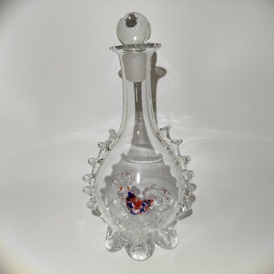 купить Графин (штоф) "Петух", стекло, гутная техника, Стекольный завод «Красный май», СССР, 1970-1990 гг.