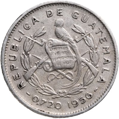 купить Гватемала 5 сентаво (centavos) 1956