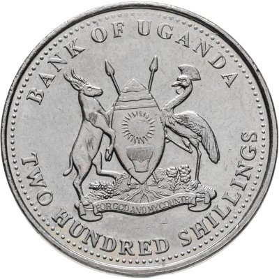 купить Уганда 200 шиллингов (shillings) 1998