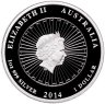 Купить Австралия 1 доллар 2014 "Ракушка Перламутр Абалон", в футляре с сертификатом