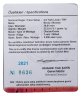 Купить Турция 2½ лиры ( 2,5 лиры) 2021 "100 лет Газиантепу" (с сертификатом)