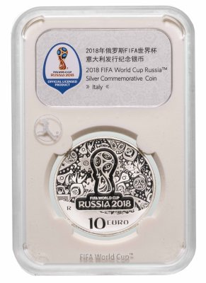 купить Италия 10 евро 2018 "Чемпионат мира по футболу в России" в слабе