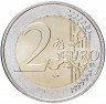 Купить Люксембург 2 евро 2004 "Портрет и монограмма герцога Люксембурга Анри Нассау"