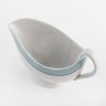 Купить Соусник с голубой лентой, фарфор, Хайтинский фарфоровый завод, СССР, 1920-1930 гг.