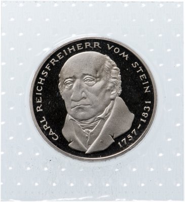 купить Германия 5 марок 1981 150 лет со дня смерти Карла фом Штейна в запайке