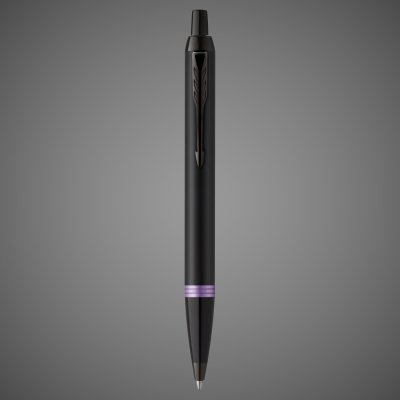 Купить Шариковая ручка Parker IM Vibrant Rings Flame Amethyst Purple, стержень: Mblue, в подарочной упаковке., Лаки и смолы: лак, латунь, 2026 г.