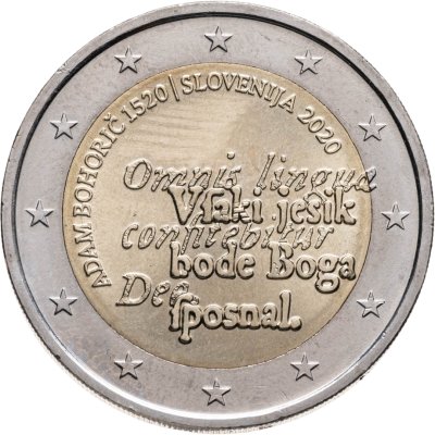 купить Словения 2 евро (euro) 2020 "500 лет со дня рождения Адама Бохорича"