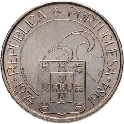 купить Португалия 25 эскудо 1984 «10 лет революции»