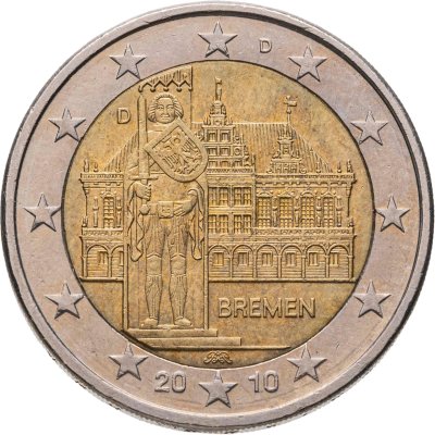 купить Германия 2 евро 2010 D "Федеральные земли Германии: Бремен"
