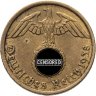 Купить Германия, Третий рейх 10 рейхспфеннигов (reichspfennig) 1938