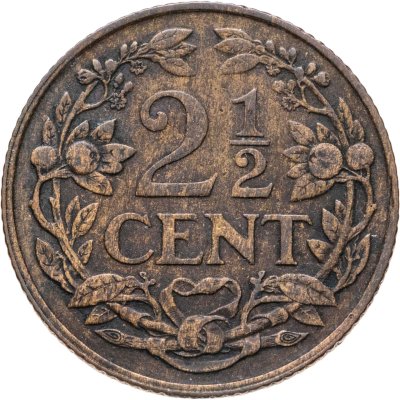 купить Нидерланды 2 1/2 цента (cent) 1919