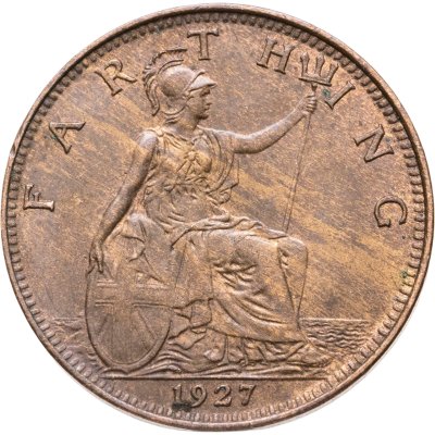 купить Великобритания 1 фартинг (farthing) 1927