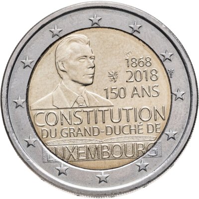 купить Люксембург 2 евро (euro) 2018 "150 лет Конституции Люксембурга"