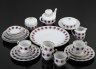 Купить Сервиз чайный с цветочным декором, серия "Eleganz" на 5 персон (25 предметов), фарфор, деколь, золочение, Weimar Porzellan (Веймарский фарфор), ГДР, 1949-1980 гг.