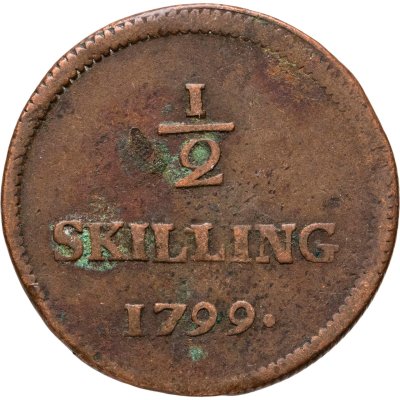 купить Швеция 1/2 скиллинга (skilling) 1799