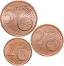 Купить Германия набор 1, 2, 5 евроцентов 2008 двор D (3 монеты)