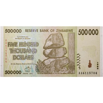 купить Зимбабве - 500000 (500 тысяч) долларов 2008 "Скотоводство"