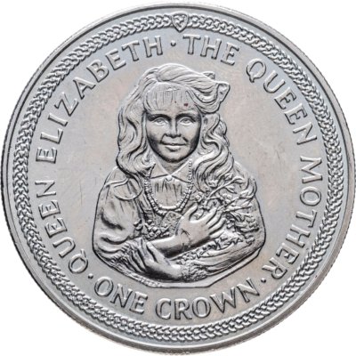 купить Остров Мэн 1 крона (crown) 1985 85 лет со дня рождения Королевы Матери