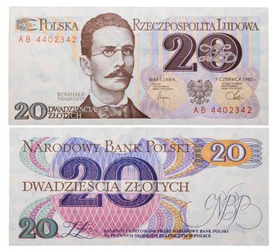 купить Польша 20 злотых 1982
