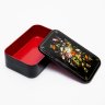 Купить Шкатулка, декорированная цветочной росписью, подписная, металл, СССР, 1989 г.