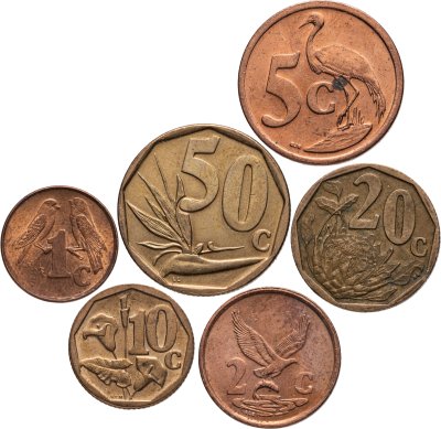 купить ЮАР набор монет 2000-2015 (6 штук) Флора и Фауна