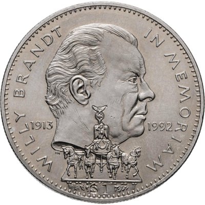 купить Либерия 1 доллар (dollar) 1993 "Вилли Брандт"